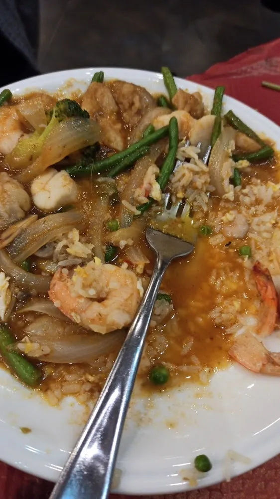 Wok Composé de Crevettes